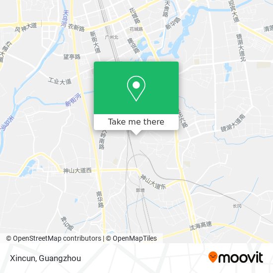 Xincun map
