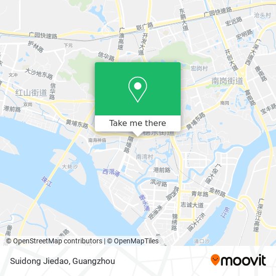 Suidong Jiedao map