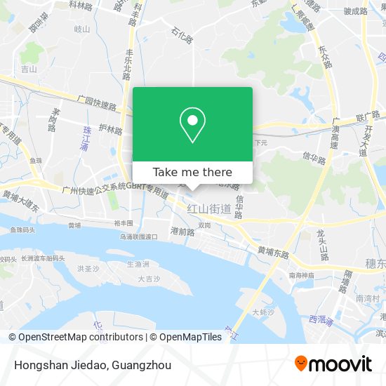 Hongshan Jiedao map