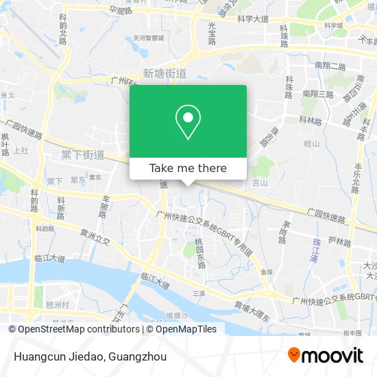 Huangcun Jiedao map