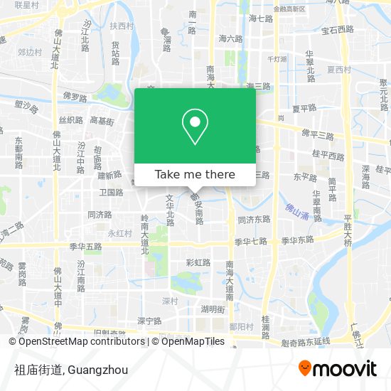 祖庙街道 map