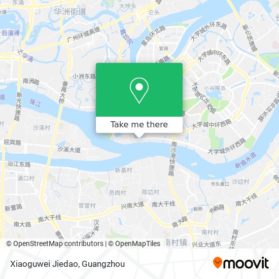 Xiaoguwei Jiedao map