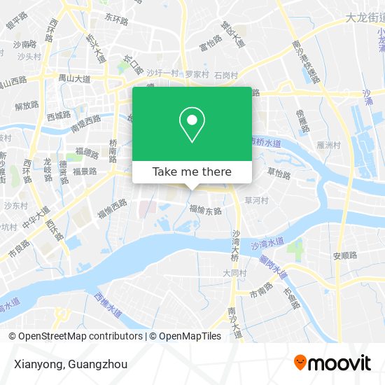 Xianyong map