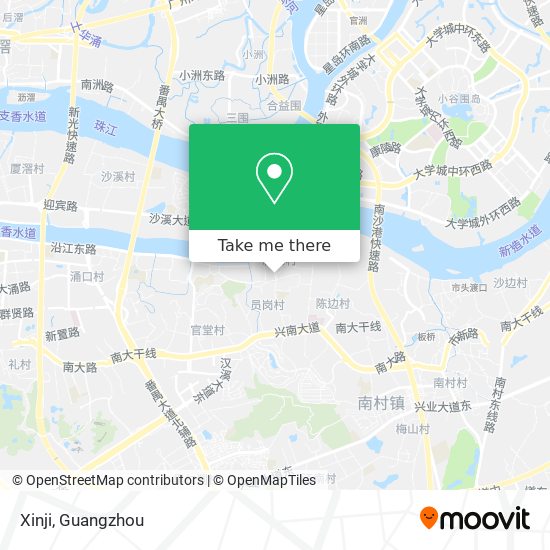 Xinji map