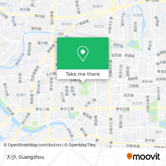大沙 map
