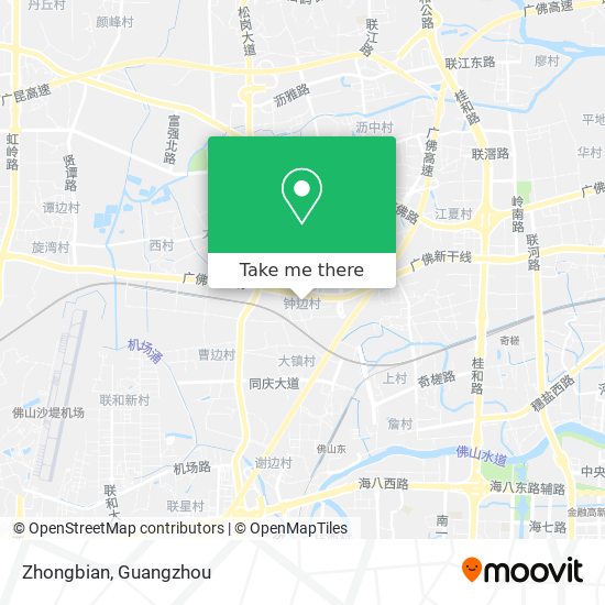 Zhongbian map