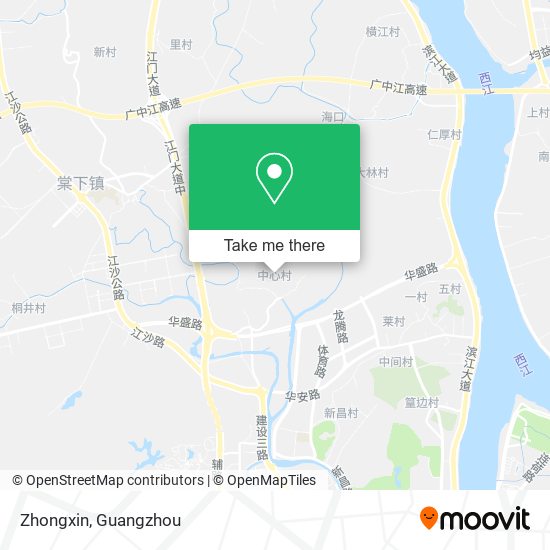 Zhongxin map