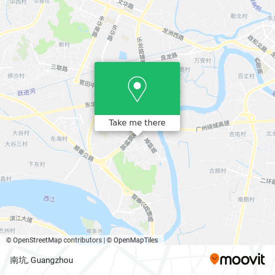 南坑 map