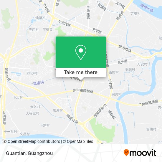 Guantian map
