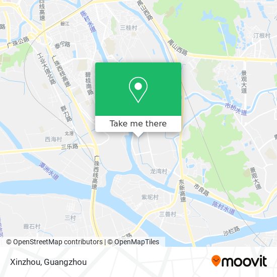 Xinzhou map