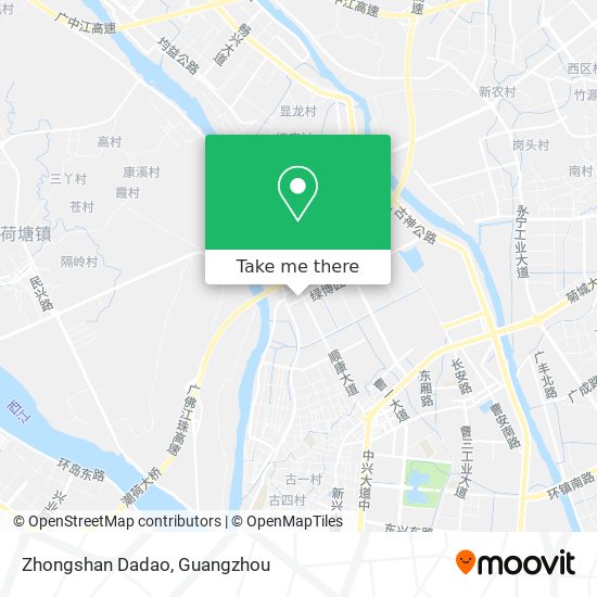 Zhongshan Dadao map