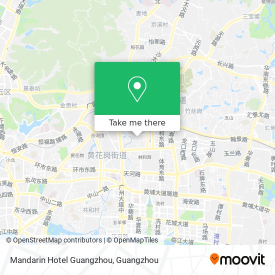 Mandarin Hotel Guangzhou map