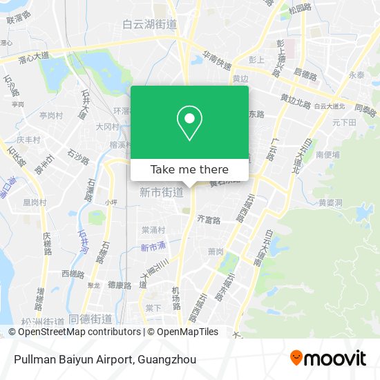 Pullman Baiyun Airport map