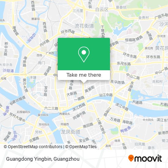 Guangdong Yingbin map