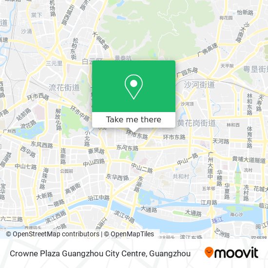 Crowne Plaza Guangzhou City Centre map
