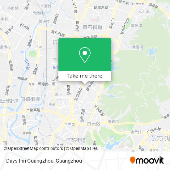 Days Inn Guangzhou map