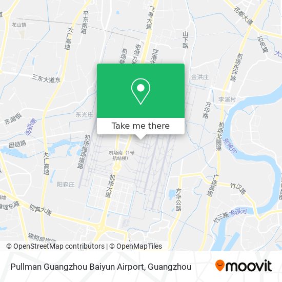 Pullman Guangzhou Baiyun Airport map