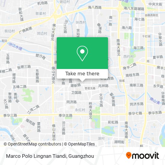 Marco Polo Lingnan Tiandi map
