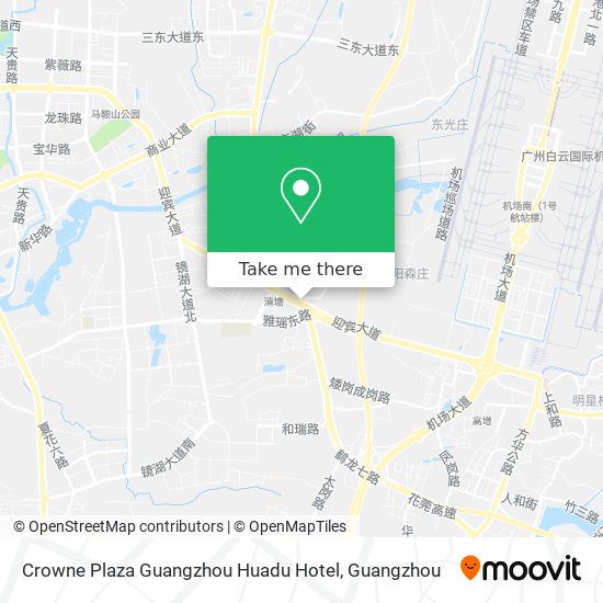 Crowne Plaza Guangzhou Huadu Hotel map