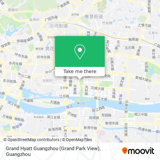 Grand Hyatt Guangzhou (Grand Park View) map
