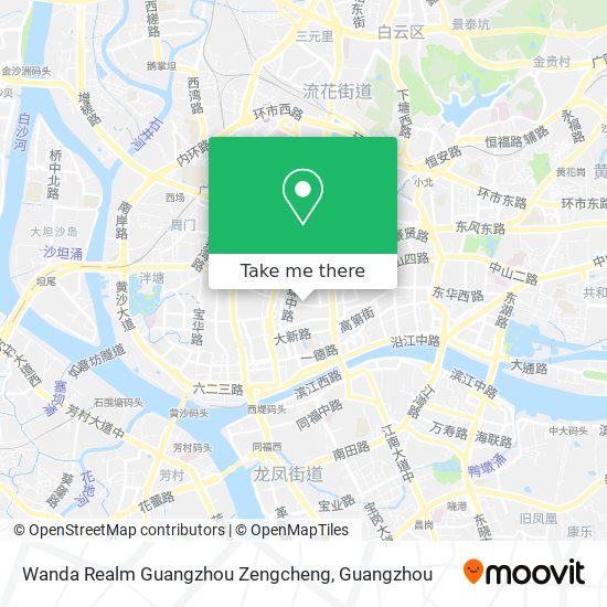 Wanda Realm Guangzhou Zengcheng map