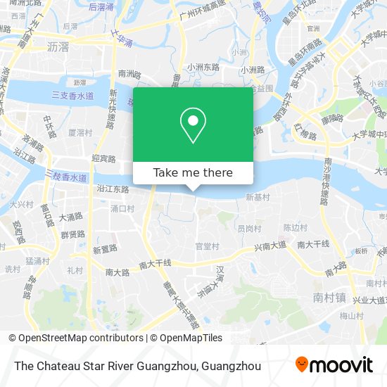 The Chateau Star River Guangzhou map