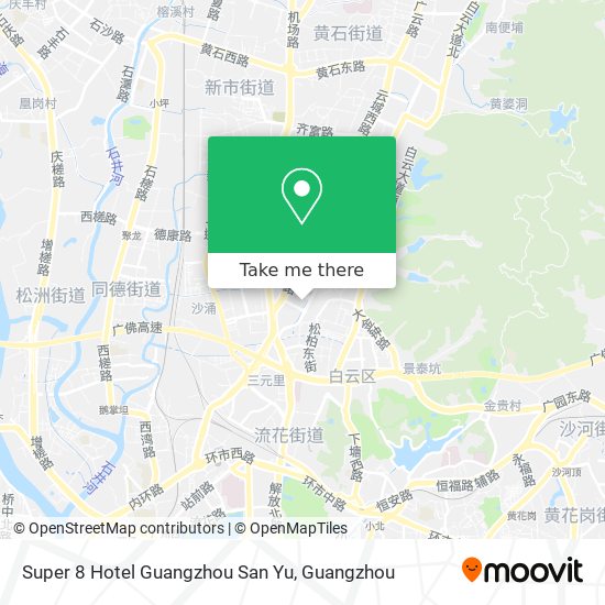 Super 8 Hotel Guangzhou San Yu map