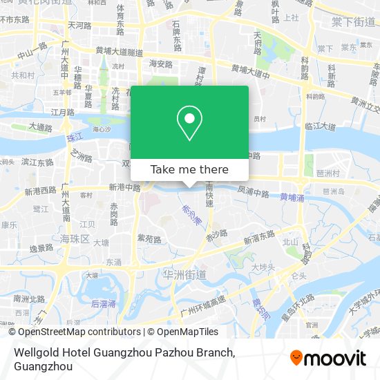 Wellgold Hotel Guangzhou Pazhou Branch map