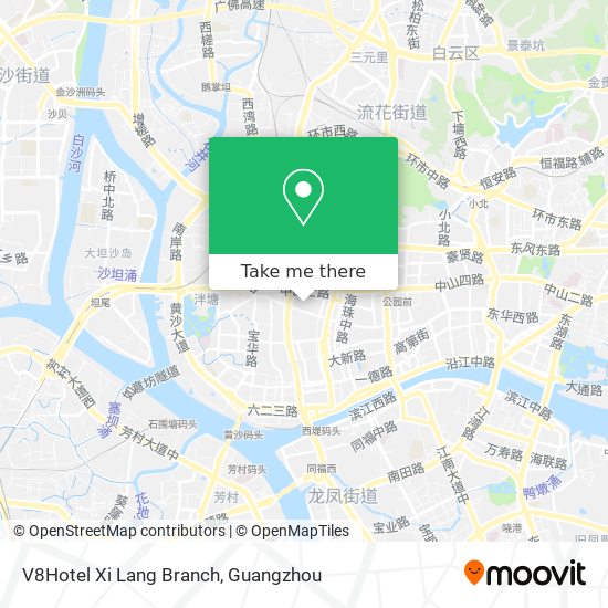 V8Hotel Xi Lang Branch map