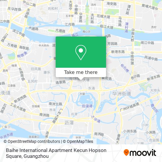 Baihe International Apartment Kecun Hopson Square map