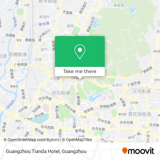 Guangzhou Tianda Hotel map