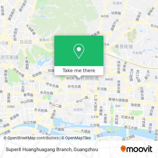 Super8 Huanghuagang Branch map