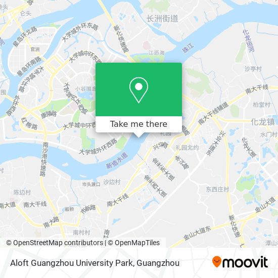 Aloft Guangzhou University Park map
