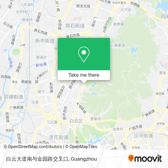 白云大道南与金园路交叉口 map
