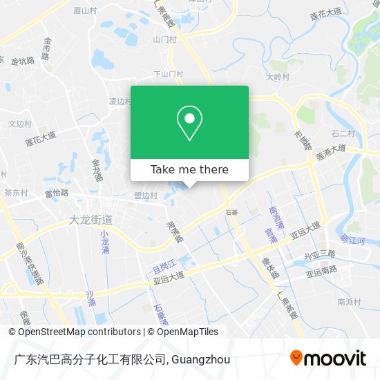 广东汽巴高分子化工有限公司 map