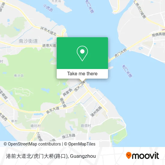 港前大道北/虎门大桥(路口) map