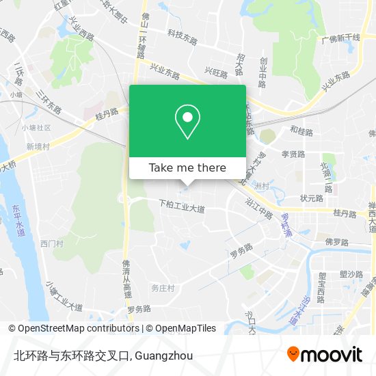 北环路与东环路交叉口 map