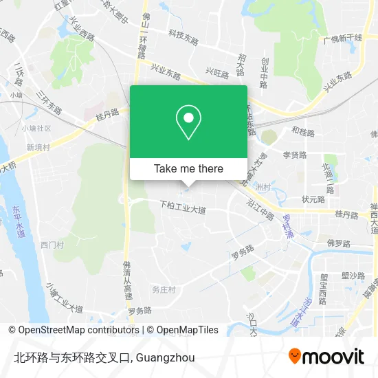北环路与东环路交叉口 map