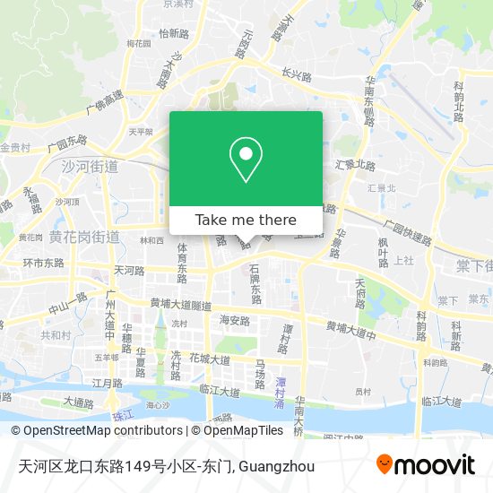 天河区龙口东路149号小区-东门 map