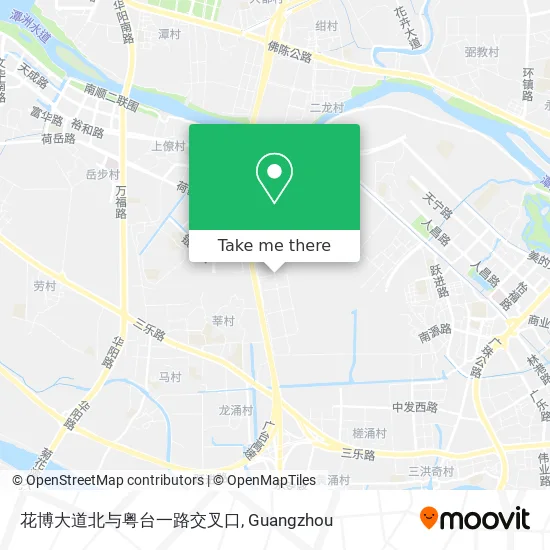 花博大道北与粤台一路交叉口 map