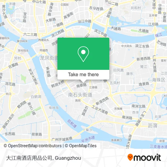 大江南酒店用品公司 map