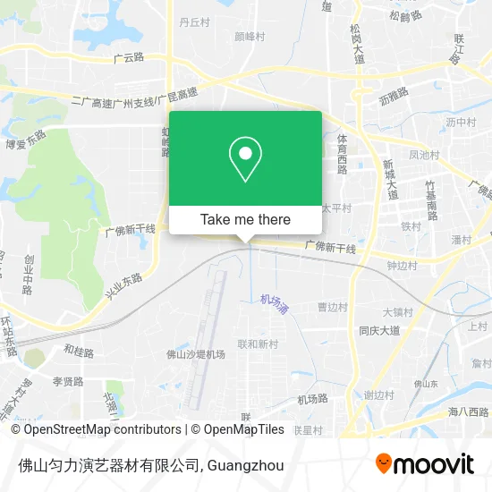 佛山匀力演艺器材有限公司 map