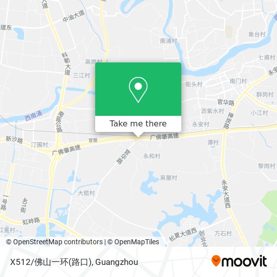 X512/佛山一环(路口) map