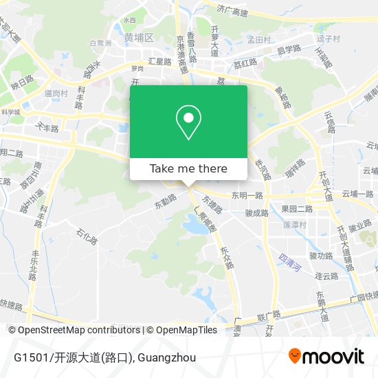 G1501/开源大道(路口) map