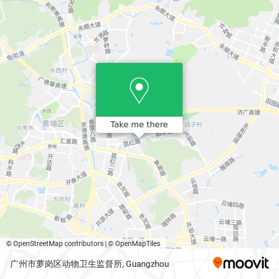 广州市萝岗区动物卫生监督所 map