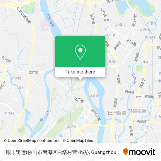 顺丰速运(佛山市南海区白塔村营业站) map