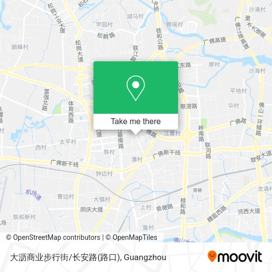 大沥商业步行街/长安路(路口) map
