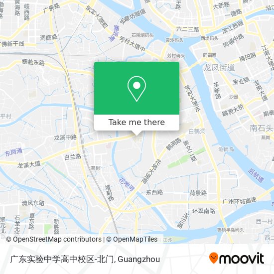 广东实验中学高中校区-北门 map