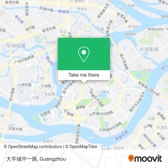 大学城中一路 map