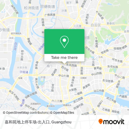 嘉和苑地上停车场-出入口 map
